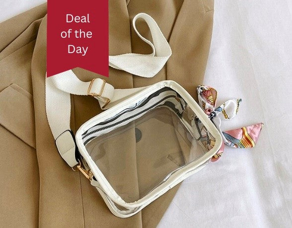 Clarissa Clear Crossbody Bags: $17.99