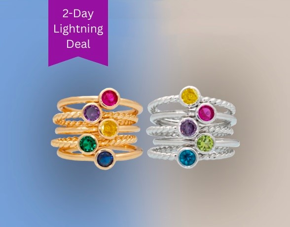 Callura Birthstone Rings: $16.99