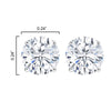 1.5CT Lab Grown Diamond Sterling Silver Stud Earrings