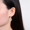 1.90Ct Natural Citrine Twisted Wire Earrings in Sterling Silver