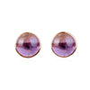 10MM Amethyst Stud Earrings in Sterling Silver