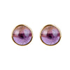 10MM Amethyst Stud Earrings in Sterling Silver