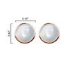 10MM Moonstone Stud Earrings in Sterling Silver