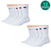 12-Pairs Champion Crew Sock with Gift Box, Black