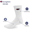 12-Pairs Champion Crew Sock with Gift Box, Black