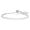 14K Gold Adjustable Tennis Bracelet with Swarovski Crystals