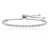 14K Gold Adjustable Tennis Bracelet with Swarovski Crystals