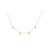 14K Gold Mama Bib Necklace - 14"