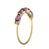 14K Gold Over 925 Silver Purple Amethyst Etenity Band Ring