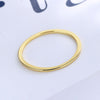 14K Gold or Sterling Silver Thin Band Rings