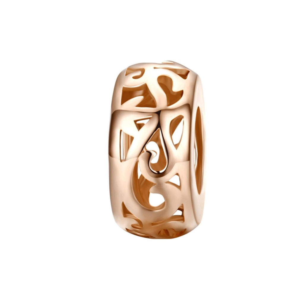 15k Rose Gold-Plated Ivy Rondelle Charm