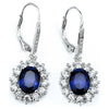 18k White Gold Leverback Earrings for Women