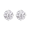 1CT Lab Grown Diamond Sterling Silver Stud Earrings