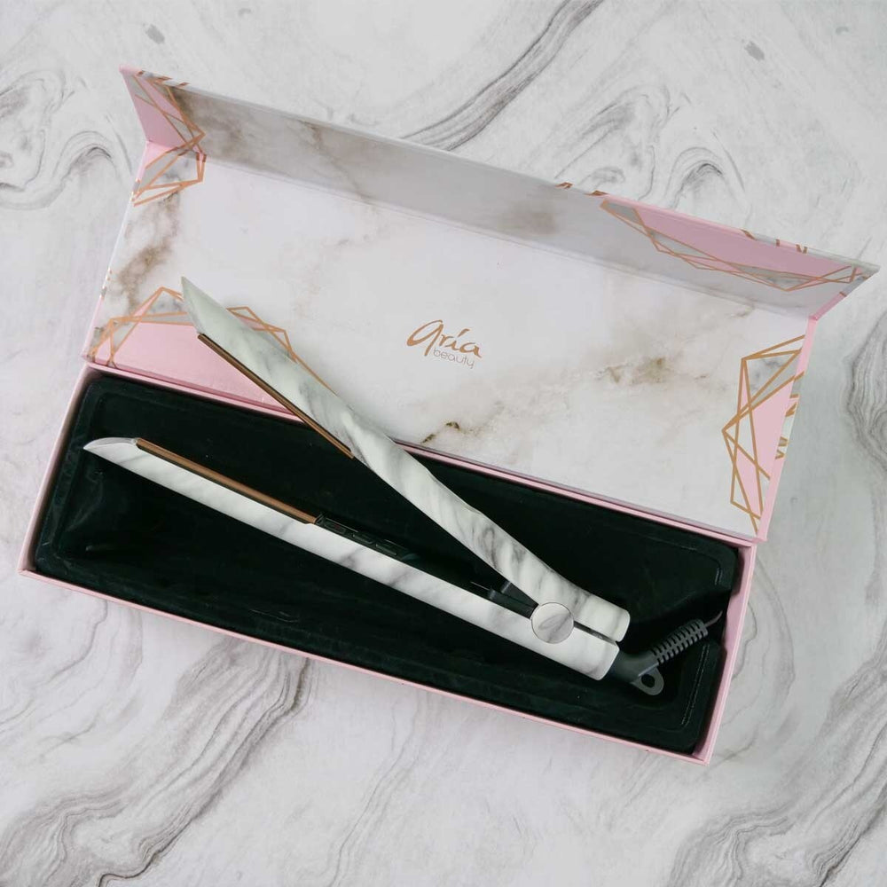 1" Digital Tourmaline Straightener - Grey Marble