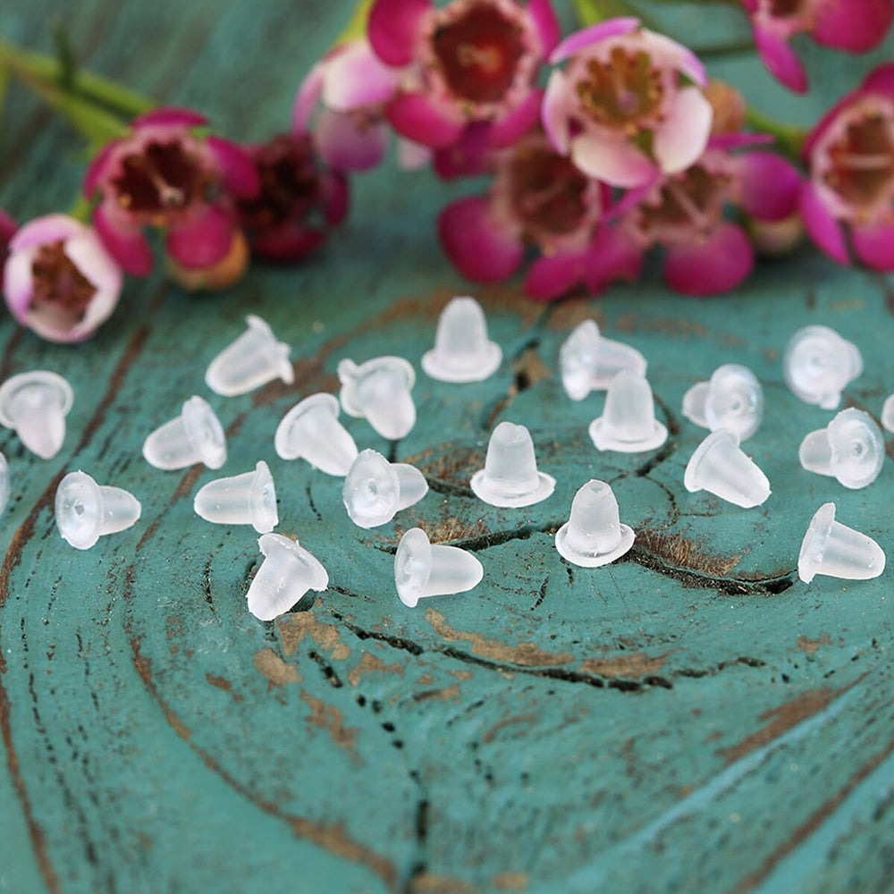 20 Pack Silicone Earring Backs