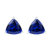 3.00Ct Blue Sapphire Sterling Silver Women Stud Earrings