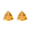 3.15Ct Natural Citrine Stud Earrings in Sterling Silver