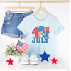 4th of July Lightning Bolt Short Sleeve Crewnneck Tee