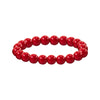 8MM Coral Beaded Stretch Bracelet