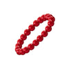 8MM Coral Beaded Stretch Bracelet