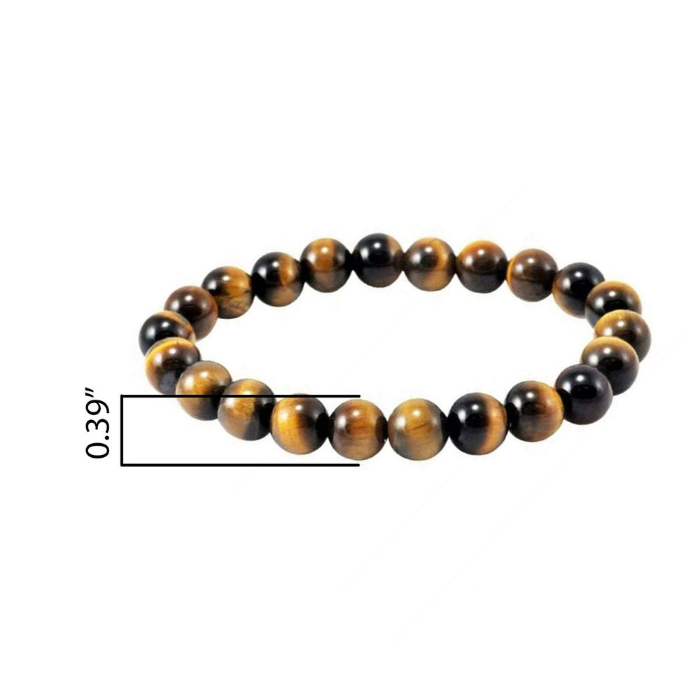 8MM Tiger Eye Beaded Stretch Bracelet