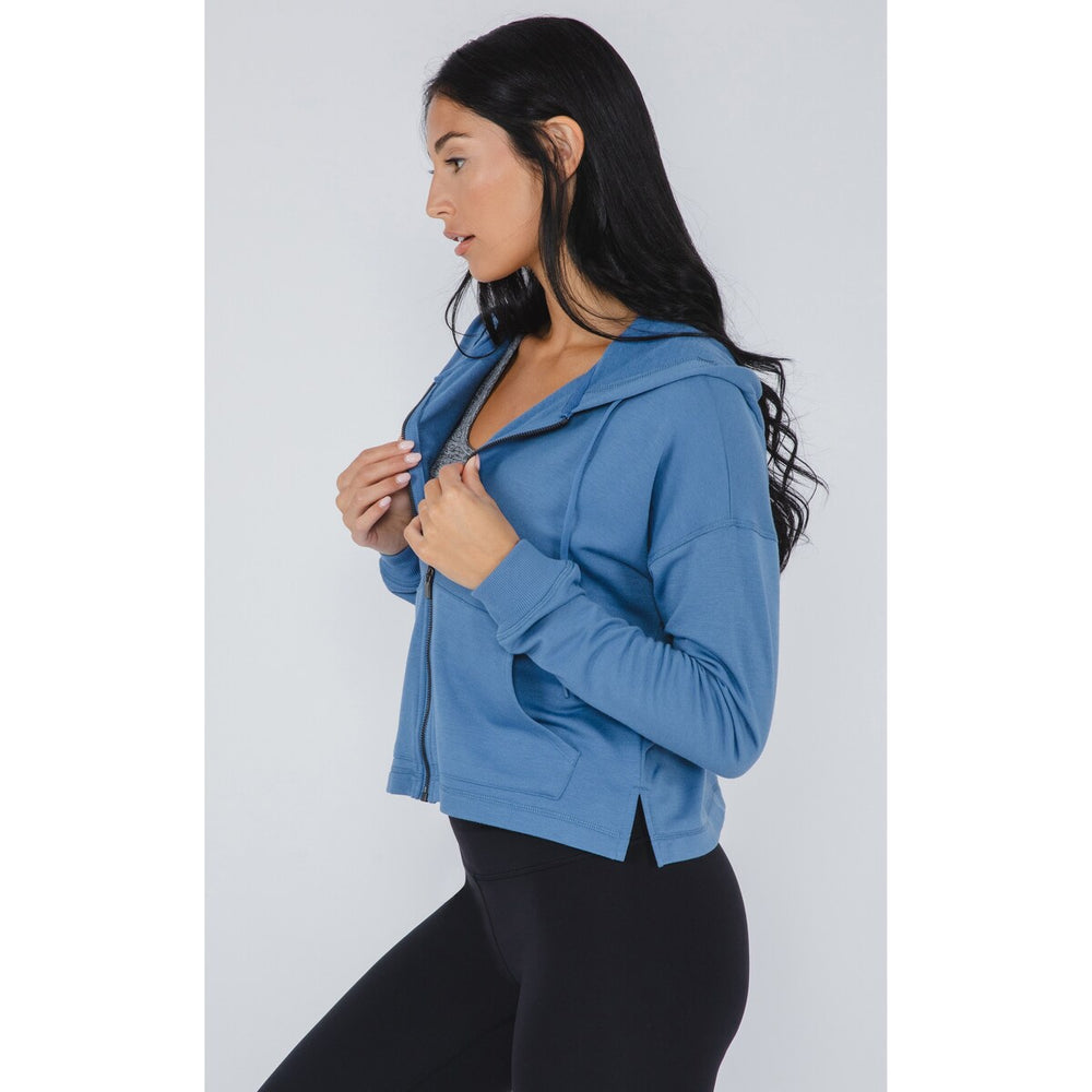 90 Degree By Reflex French Terry Zip Front Hoodie