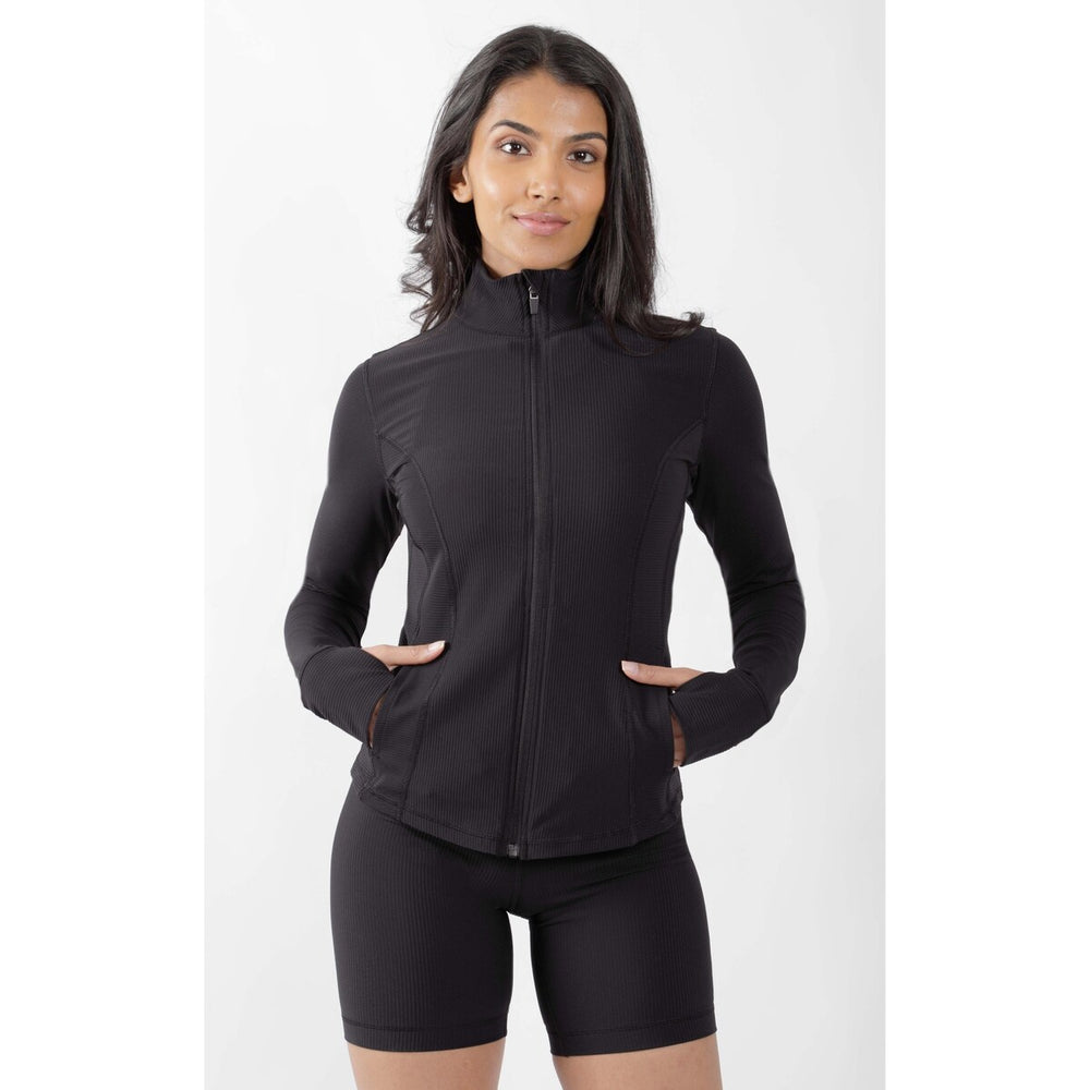 90 Degree By Reflex Interlink Ribbed Princess Seam Performance Jacket