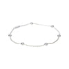 925 Sterling Silver 1.5MM Diamond Cut Rope Bead Anklet 9" or 10"