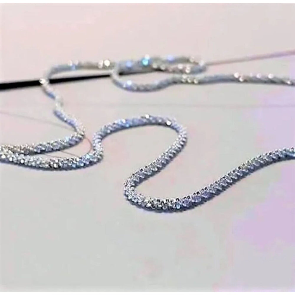 925 Sterling Silver 1.5MM Sparkle Roc Chain Necklace 16"- 30"