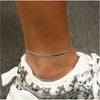 925 Sterling Silver 2.5MM Herringbone Anklet Chain 9" or 10"