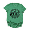 A Little Witch In All Of Us Puff Print Short Sleeve Crewnneck Tee