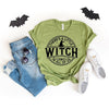 A Little Witch In All Of Us Puff Print Short Sleeve Crewnneck Tee