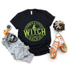 A Little Witch In All Of Us Puff Print Short Sleeve Crewnneck Tee