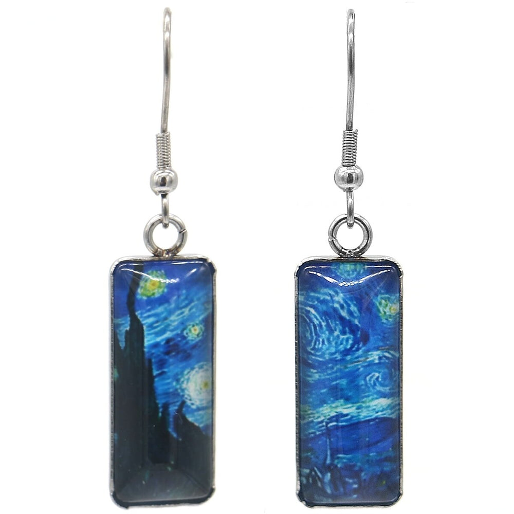 A Starry Night Hook Earrings - Multi