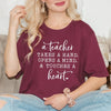 A Teacher Touches A Heart Short Sleeve Crewnneck Tee