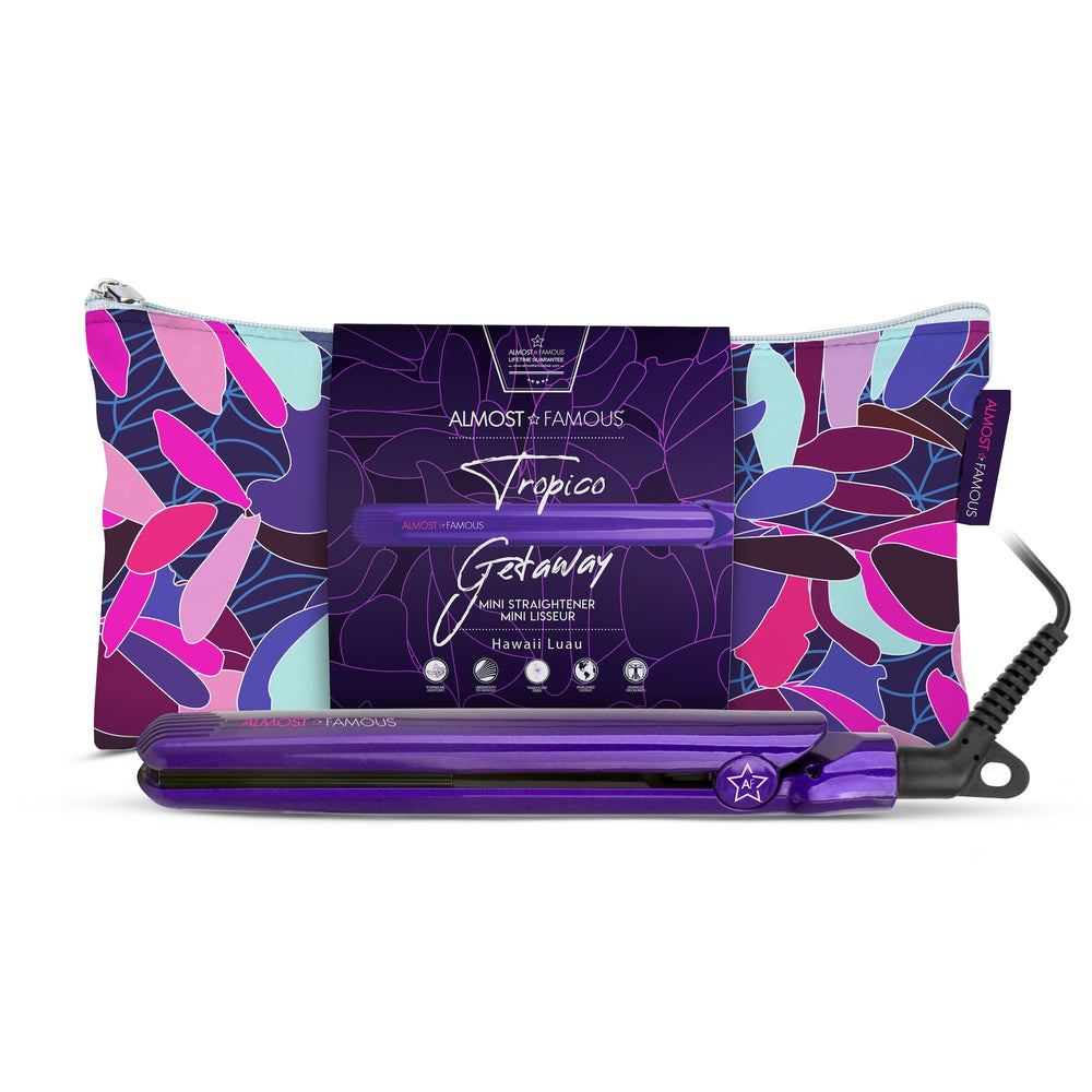 Tropico Getaway 0.5" Flat Iron with Travel Bag