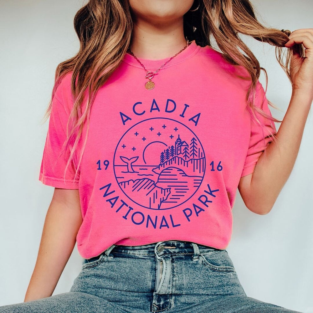 Acadia National Park Garment Dyed Tee