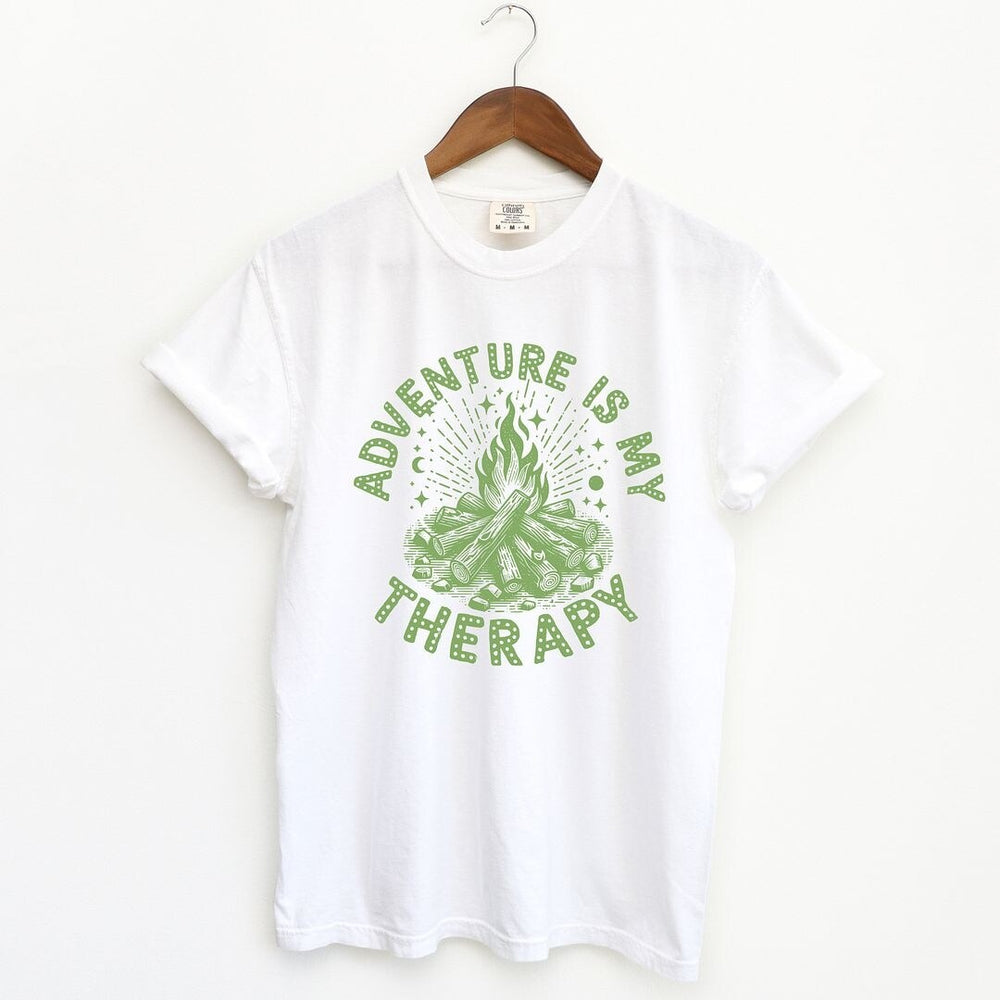 Adventure Is My Therapy Garment Dyed Tee