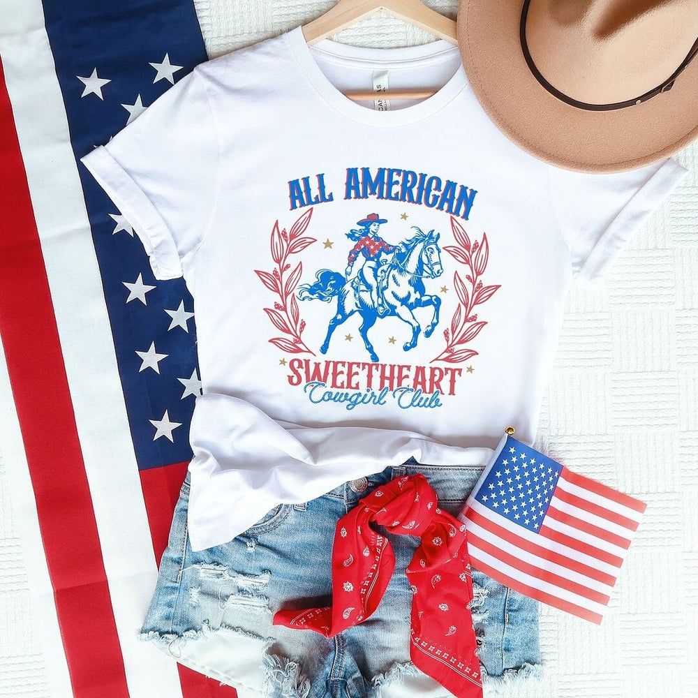 All American Sweetheart Short Sleeve Crewnneck Tee