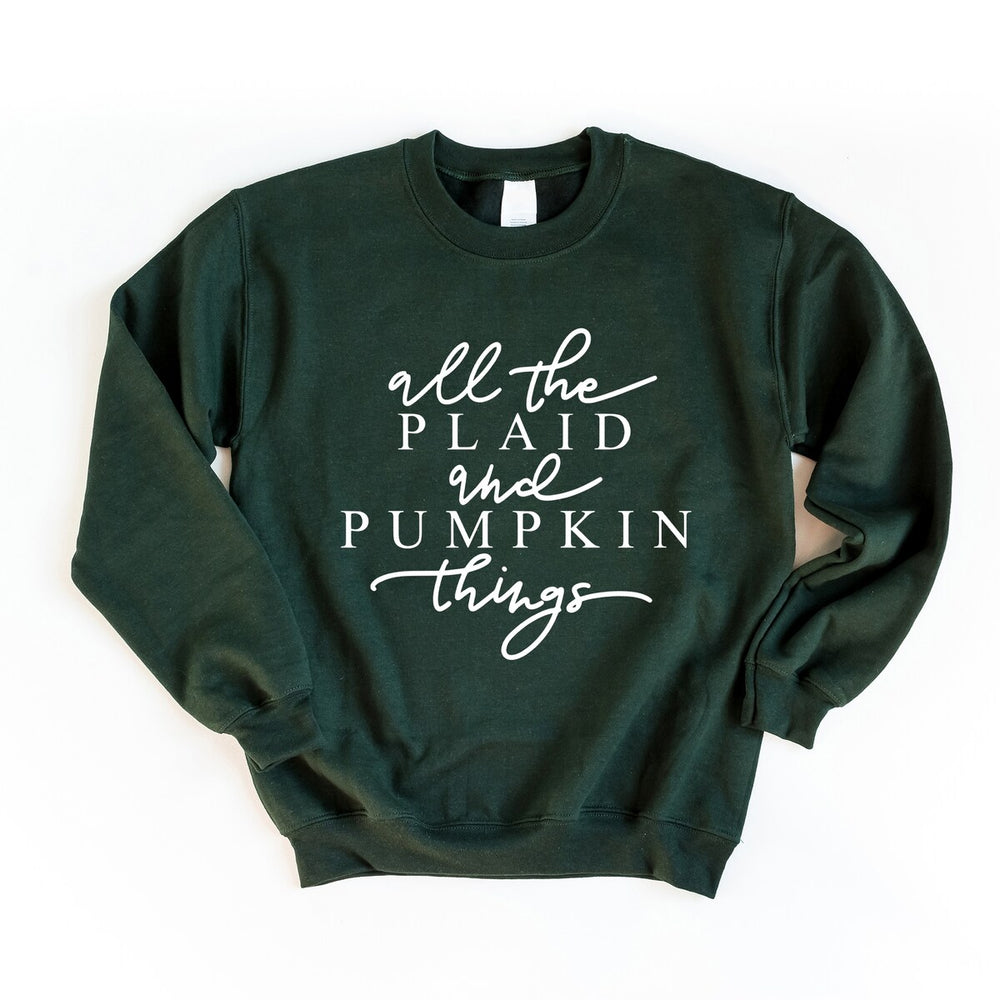 All The Plaid Things Graphic Sweatshirt