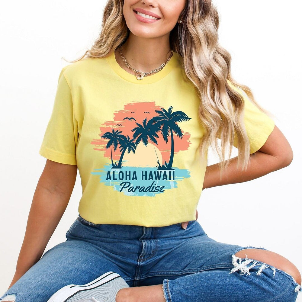 Aloha Hawaii Short Sleeve Crewnneck Tee