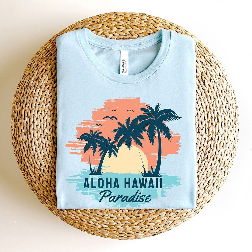 Aloha Hawaii Short Sleeve Crewnneck Tee