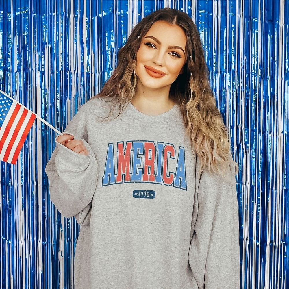 America 1776 Varsity Graphic Sweatshirt