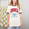 America Land of Liberty Eagle Ringer Tee