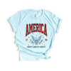 America Land of Liberty Eagle Short Sleeve Crewnneck Tee