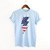 America Lightning Bolt Garment Dyed Tee