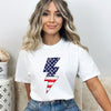 America Lightning Bolt Garment Dyed Tee