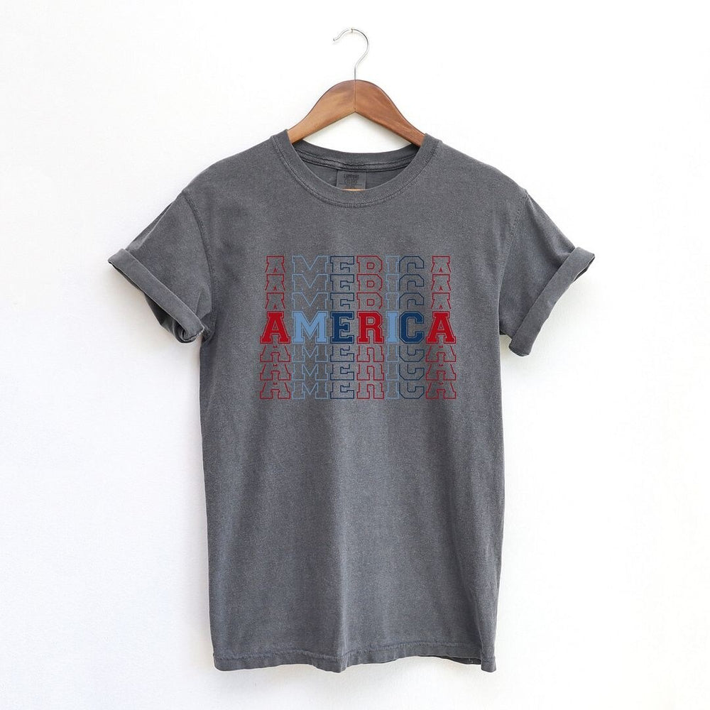 America Stacked Garment Dyed Tee