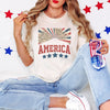 America Stars Leopard Garment Dyed Tee