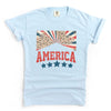 America Stars Leopard Garment Dyed Tee